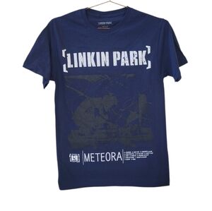 Linkin Park Navy Meteora Graphic Short Sleeve Shirt Size M